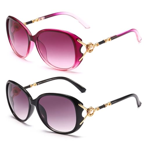 Lunettes de soleil polarisées protection UV400 totale avec grande monture vintage