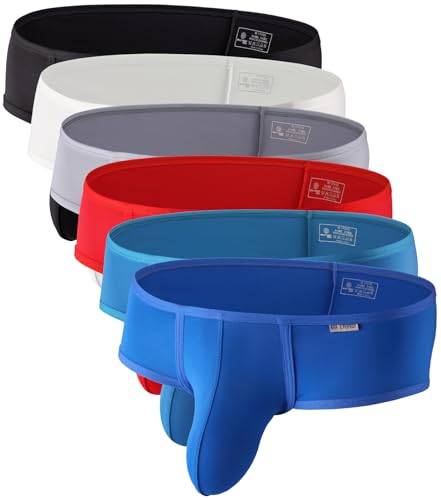 WINDAY Men's Briefs Low Rise Bikini Briefs Soft Moisture Wicking Underwear