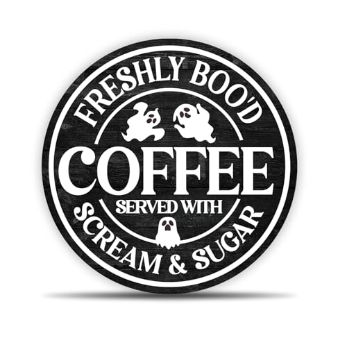 OXRUN Halloween Coffee Bar Decor, Spooky Party Gifts for Friends