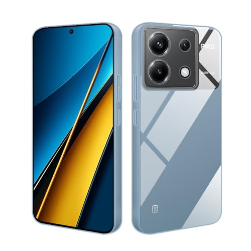 HSP Hülle für Xiaomi Poco X6 5G [Staubabweisend] Handyhülle | Premium TPU Silikon Case Schutzhülle | Kratzfest Stoßfest Fallschutz | Kameraschutz Displayschutz | Exakt Durchsichtig | Transparent