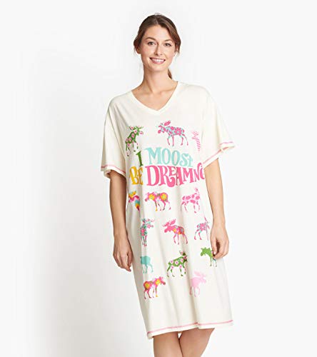 Little Blue House by Hatley Women's Sleepshirt (I Moose be Dreaming)
