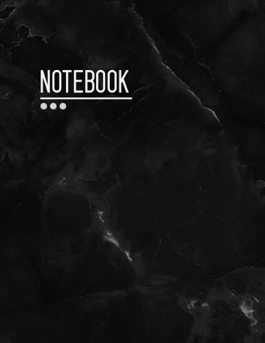 Notebook: Notebook Marble Black,Blank Notebook Large, 8.5x11, Unlined Journal Design for Writing and Big Enough for Sketching and Planning Your Creative Ideas