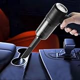 HEALT Mini Handheld Car Vacuum Cleaner, 120W High Power Vacuum, Rechargeable...