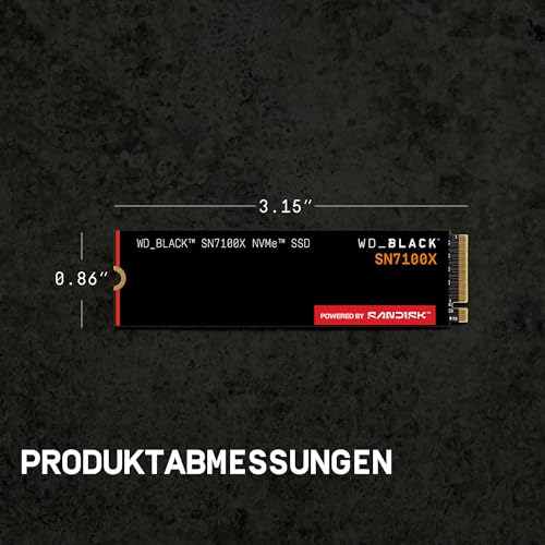 WD_Black SN7100X NVMe SSD 4TB (Gebaut für ROG Xbox Ally (X) & PC, Lesegeschwindigkeiten bis zu 7.000 MB/s, internes Solid-State-Laufwerk, offiziell lizenziert für ROG Xbox Ally (X) Gaming) – Ansicht 4