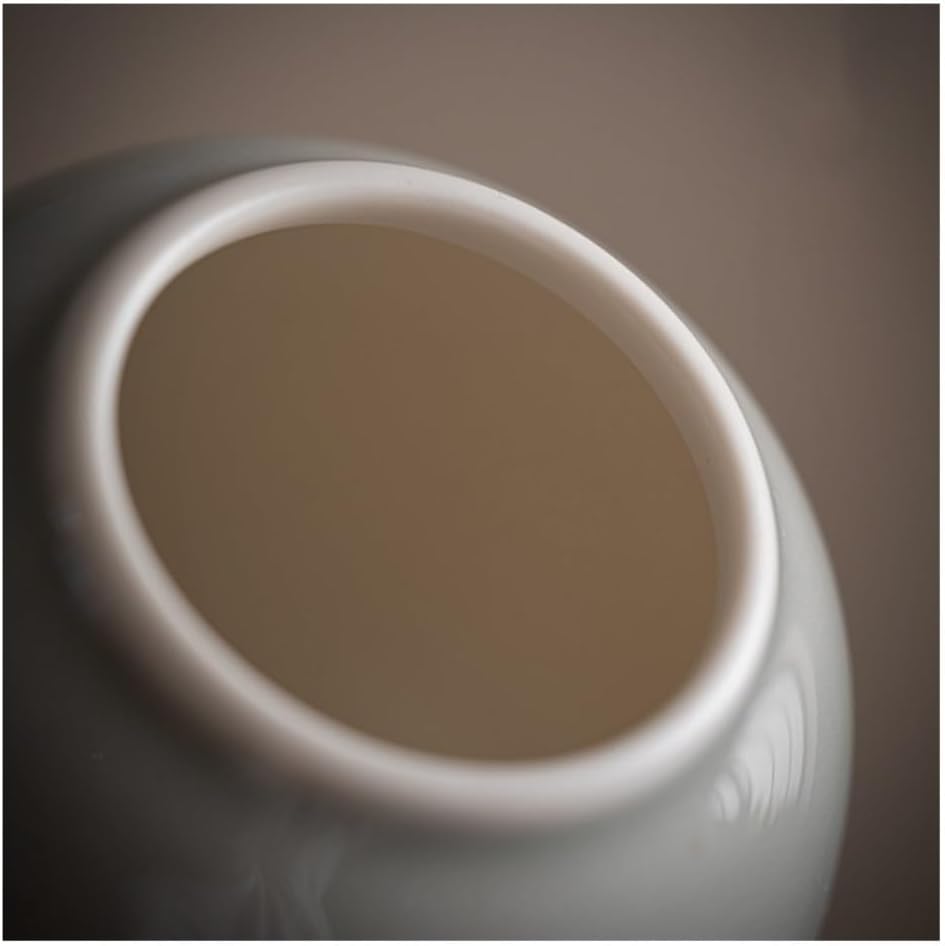 Tea Container Ceramics Tea Tin Canister 6 Fluid oz Can Box for Loose, Coffee, Candy, Herbs and Spices