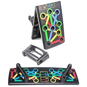 Upgraded Push Up Board,Multifunctional Portable Push Up Rack Board，14 in 1 Body Building Exercise Tools Workout Push-up…