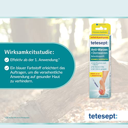 Warzenstift Tetesept zur Behandlung von Warzen und Dornwarzen