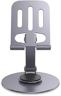 Suporte de Celular de Mesa Metal Dobravel Articulado 360 Graus Reforçado Universal para Smartphone e Tablet Ergonomico