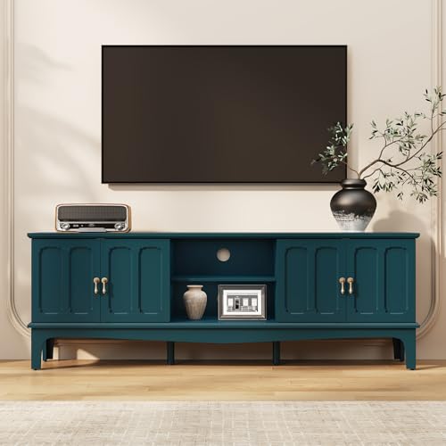 ARTPOWER 67“ Vintage TV Stand for TVs up to 75”,