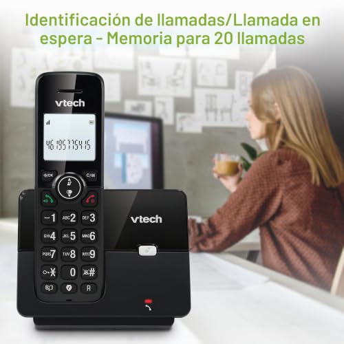 Teléfono inalámbrico DECT para el hogar VTECH CS2001 con doble terminal inalámbrico 3