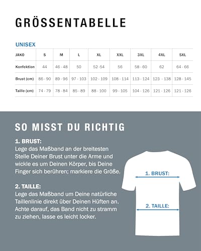 JAKO Unisex Poloshirt Sonic, rot/weiß, 4XL – Ansicht 6