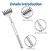 YIMICOO Extendable Back Scratcher for Men 3 Pack Portable Telescopic Metal Back Scratchers/Hand Massager with Pocket Clip for Thanksgiving, Birthday, Christmas Gifts