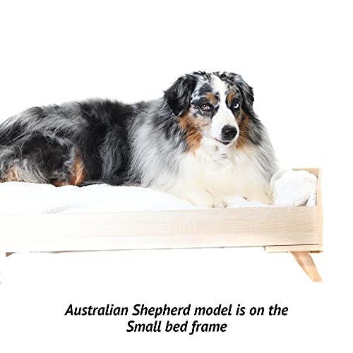 Midlee Raised Wooden Dog Bed Frame- Large - Thumbnail 3