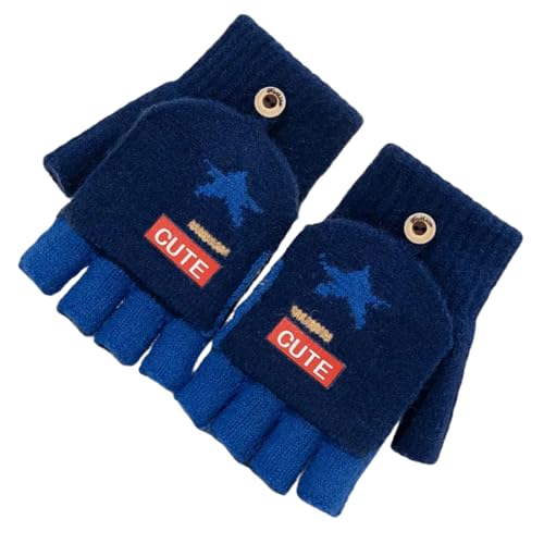 1pair Children Touchscreens Gloves Thermals Acrylic Yarn Gloves Flexible Mittens For Outdoor Sports And Indoor Tasks