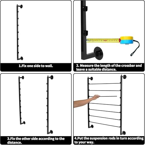 Wandmontiertes RibbonRack – platzsparende Bastelaufbewahrung für Geschenkverpackungen, Kunst- und Bastelbedarf und Zuhause – perfekt für DIY-Projekte