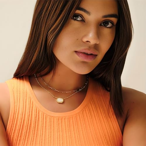 ONLYJUMP Pumpkin Necklace for Women Unique Fashion Fanny Necklace Halloween Thanksgiving Party Costumes Jewelry Gifts3