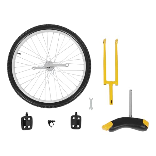 Image of 16 inch /24 inch Wheel Unicycle, Wheel Unicycle with Steel Rim Skid-Proof Tire Adjustable Seat Sports Exercise Bicycle for Daily Fitness