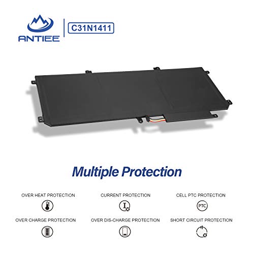 Antiee C31N1411 Laptop Battery Compatible With Asus Zenbook Ux305 Ux305F Ux305Fa Ux305C Ux305Ca U305 U305F U305Fa U305Ua U305Ca U305La Series Notebook 0B200-01180000 11.4V 45Wh 3Cells #TOP4
