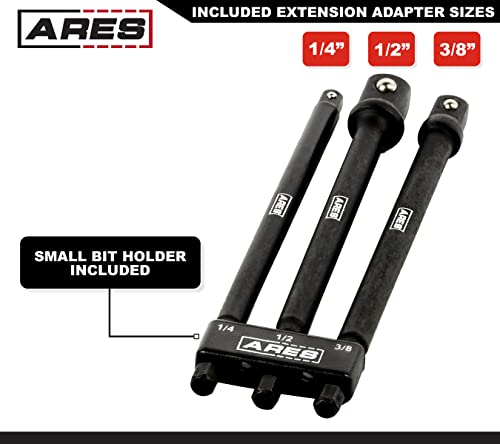 image for ARES 22023-6-Inch Impact Grade Socket Adapter Set - Turns Impact Drill