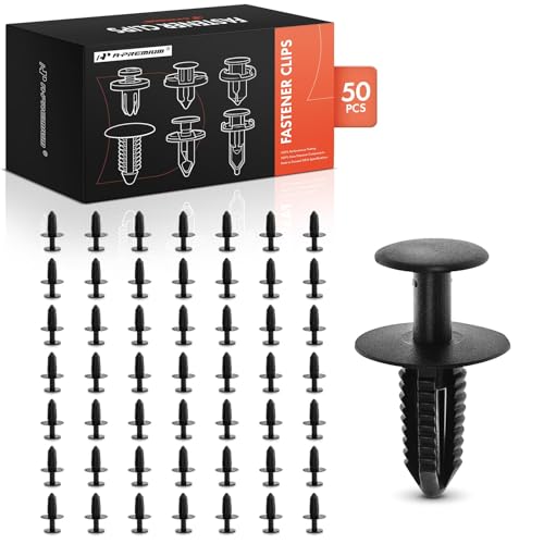 Clips de retenue en nylon A-Premium pour Mercedes-Benz C230 E320 - Lot de 50 pièces pour carrosserie