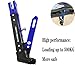 Adsspro Universal Motorcycle Kickstand Accessories Motor Scooter Modified CNC Aluminum Alloy Adjustable Tripod Holder Kickstand Foot Side Support Stand Motor Scooter Motorbike Motocross Dit Pit Bike