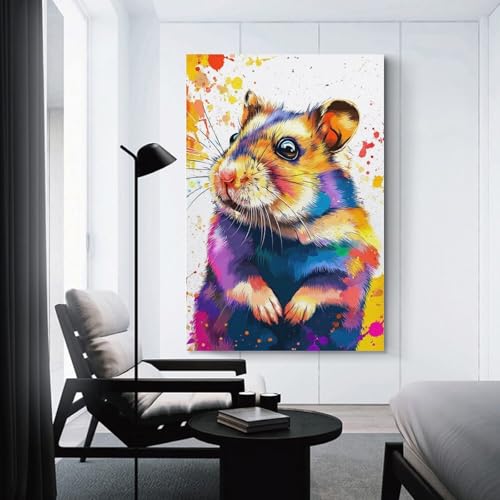 Tableaux muraux salon pour habiller un mur vide avec cet art mural gris colore 40x60