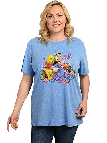 Disney Womens Winnie The Pooh Plus Size T-Shirt Eeyore Piglet Tigger (Blue, 3X) #TOP5