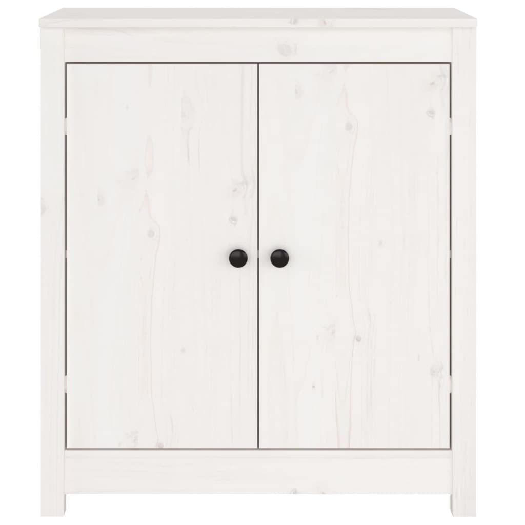 Credenza Soggiorno Madia Moderna Credenza alta Credenza Bianca 70x35x80 cm in Legno Massello di Pino