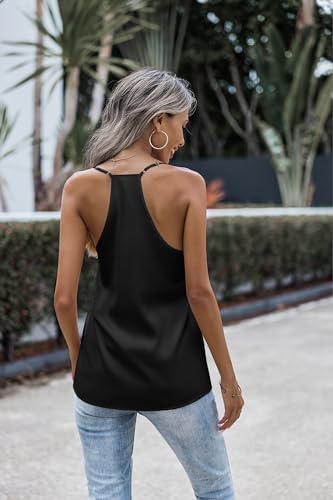 NEWITIN Canotta Da Donna Con Cinturini Regolabili A Spaghetti – 4 Colori – Taglia S – Morbida Ed Elastica, Perfetta Per L'estate
