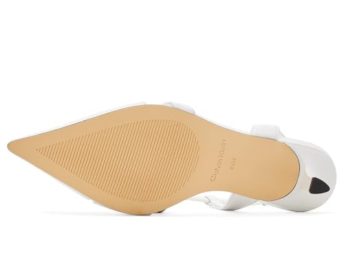 Calvin Klein Women's Arlanna Pump, White Leather 140, 8 - image 5