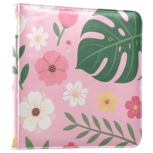 Photo Album 4x6, 5x7,6x8,Artificial Leather Photo Albums with 20 Detachable Sheets Plant Pattern for Family Wedding,Multi 22