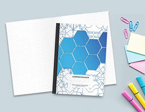 Hexagonal Graph Paper Composition Notebook: Organic Chemistry & Biochemistry Note Book, 200 Pages 1/4 Inch Hexagons (Science Notebooks Series) #TOP4