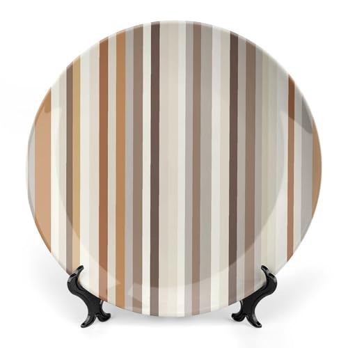 Plato Decorativo de Porcelana Blanca BTCOWZRV 7 pulgadas miniatura 1