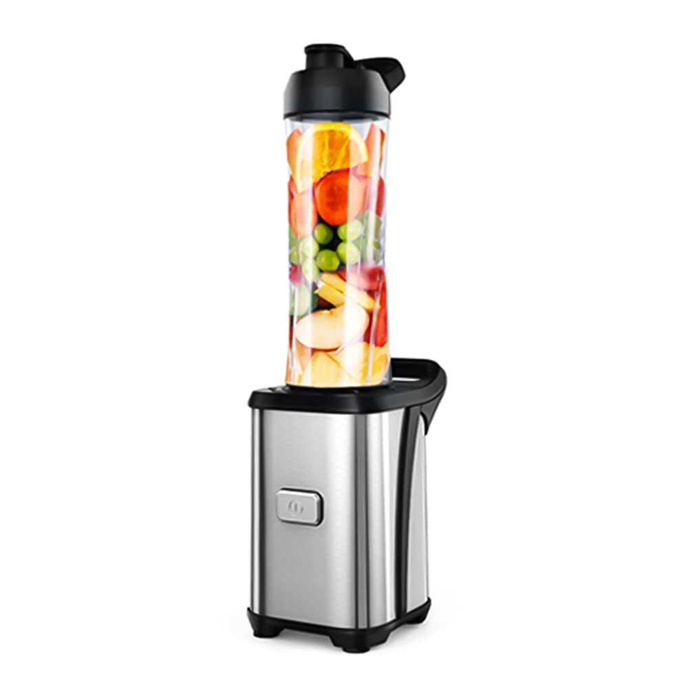 AuthticarPortable Blender 600ML Blender Smoothie Maker High Speed Smoothie Maker Mixer Shakes Juicer Machine Blender with 2 PCS Bottles and USB Rechargeable for Travel Sports Kitchen