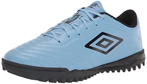 Umbro Men's Tocco 3 League TF Soccer Turf Shoe, Allure/Black/Blue, 9.5