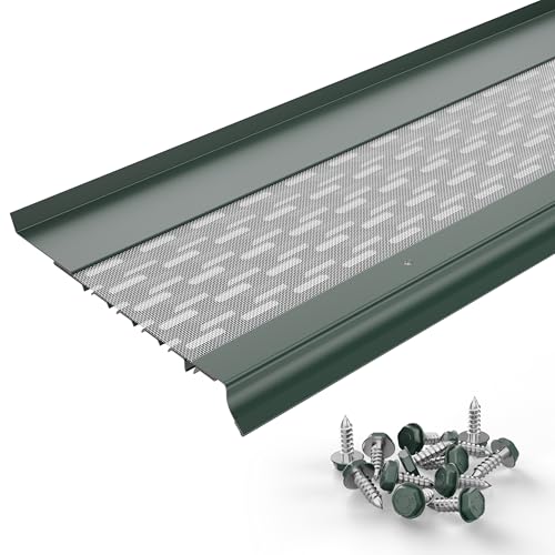 Image of Micromesh Gutter Guards, 6 Inch, 6 in Sample, Forest Green