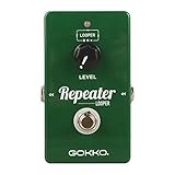 GOKKO AUDIO GK-27 Repeater Looper Guitar Effect Pedal, come with a 10 minute loop time and an unlimited amount over overdubs
