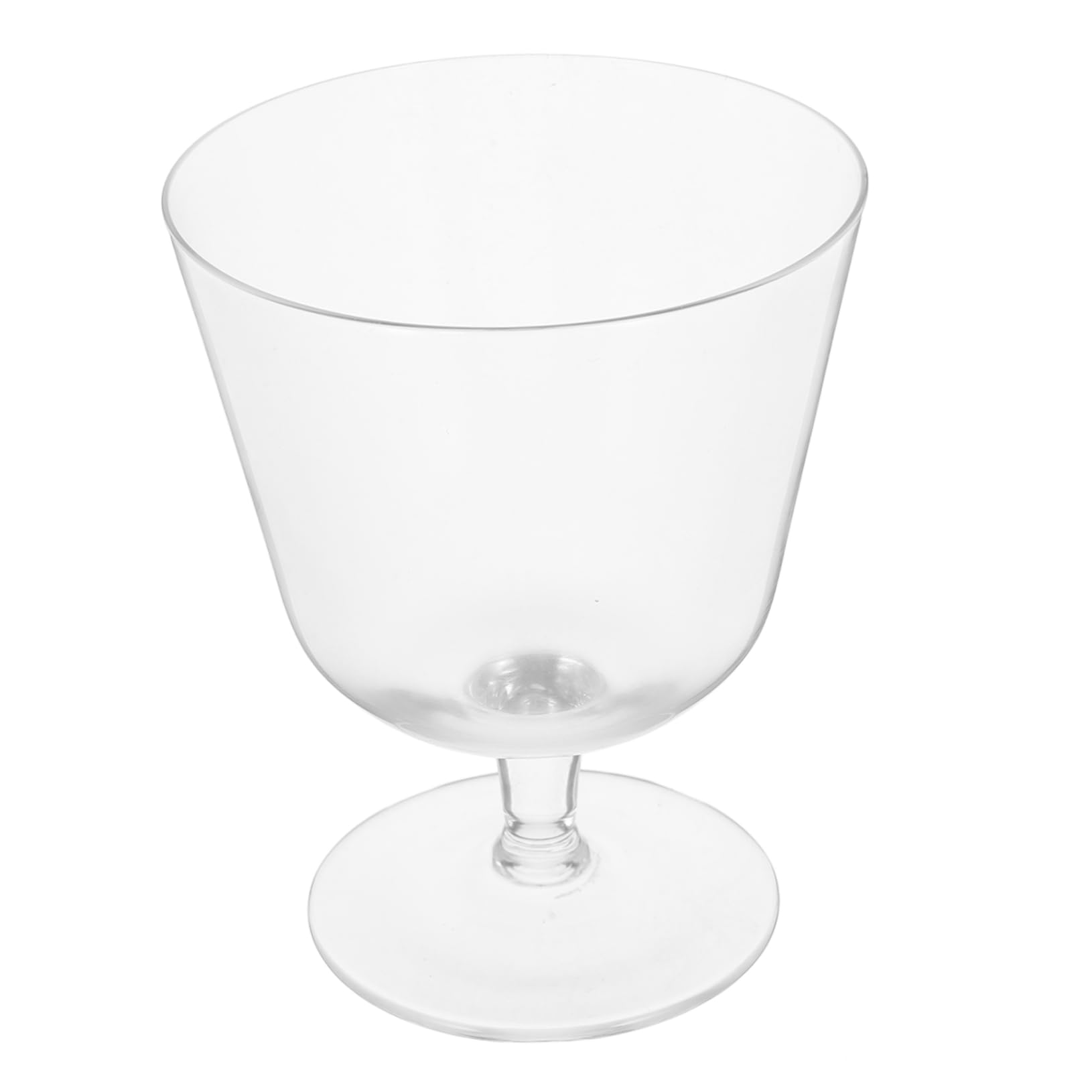 CONGARTENO Clear Glass Footed Ice Cream Bowl for Desserts and Snacks Elegant Serving Cup for Pudding Yogurt and Fruit Salads Reusable Decorative Glass Dish