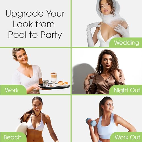 Image of Double Scoop Triangle Big Bust Inserts w /Bonus Tape Sticky Strips, Shapewear for Large Breast Bra Cup, Replacement Bra Pads, Nipple Covers Smoother, Lightweight Plus Size DD+ (Brown)