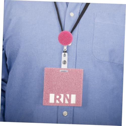 Porte-badge horizontal rétractable contre la perte de cartes d'identification en conférence - 7