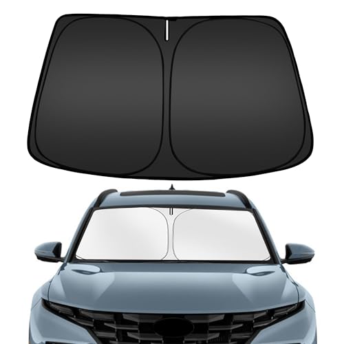 Image of ARISMOTOR Windshield Sun Shade for H-yundai Santa Cruz 2022-2025 2026, Custom Fit Foldable Front Window Sunshade Sun Visor Protector, Block UV Rays Keep Your Car Cooler