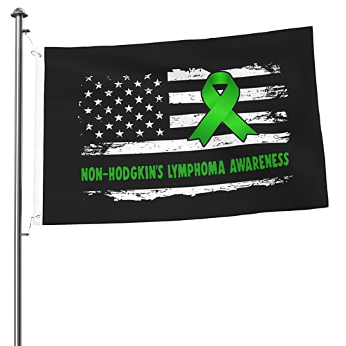 Bandiera Da Giardino Non-Hodgkin'S Lymphoma Awareness American Bandiere Decorative Antivento Bandiera Verticale Colore Vivido Bandiera Da Cortile Per Esterno Feste Festival 90X152CM