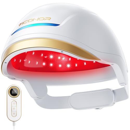 Hair Growth System: Red Light Therapy for Hair Growth Laser Cap - FDA Cleared Laser Therapy Device; Low Level Laser Therapy (LLLT) Device for Home Use, Hands-Free Portable Design