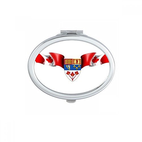 Miroir de poche ovale Canada petit miroir de maquillage multicolore - 2
