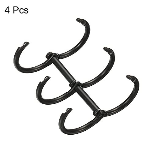 PATIKIL 0.79" Dia 3-Rings Book Rings, 4 Pack Metal Binder Rings Loose Leaf Ring Detachable for Office Desk Calendar Photo Album Black - Image 3