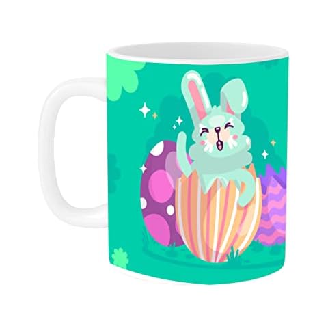Easter Day Personalised Floral Coffee Mug Cover