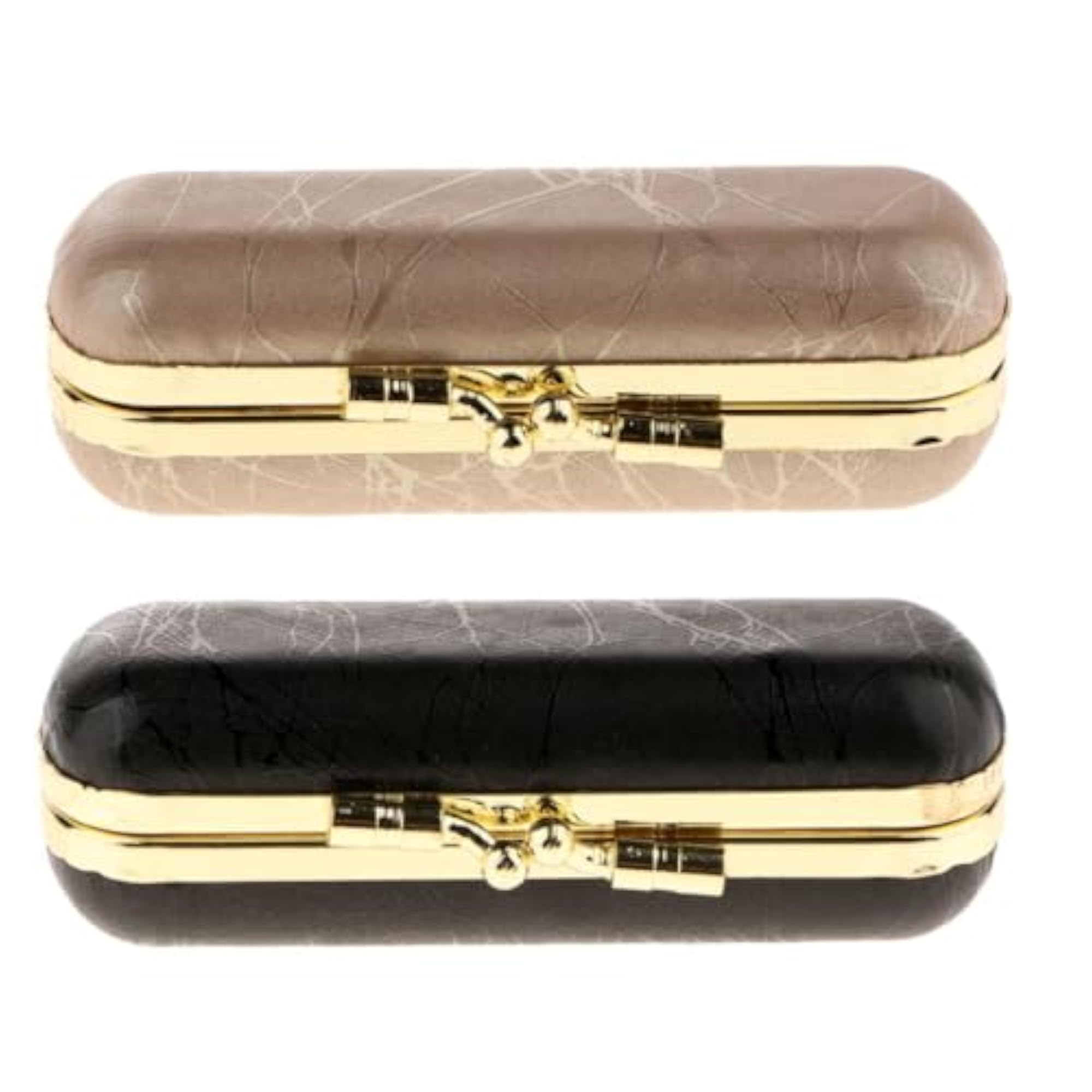 2PCS PU Leather Lipstick Lip Gloss Case Storage Box