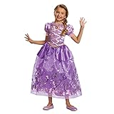 Princess Rapunzel Costume for Girls, Official Disney Princess Costume Outfit, Kids Size (7-8)