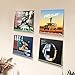 upsimples 8 Pack Vinyl Record Wall Mount Shelves, 12