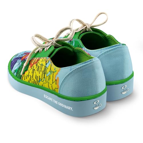 Image of Hot Chocolate Design All-Day Women's Lace-Up Sneakers | Canvas Upper, Cushioned Footbed with Arch Support, Flexible Rubber Outsole, Vegan Construction, Casual Everyday Sneakers